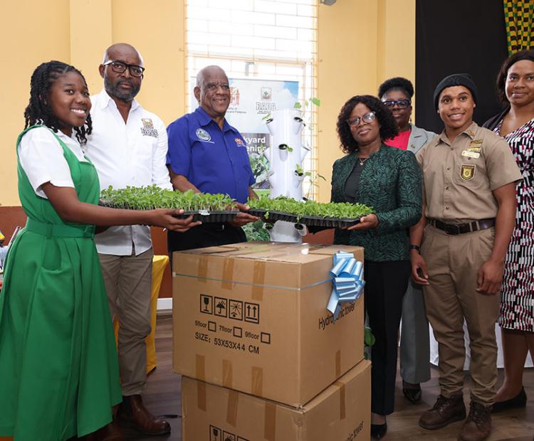 RADA Hands Over Vertical Hydroponic Towers at Manchester High School