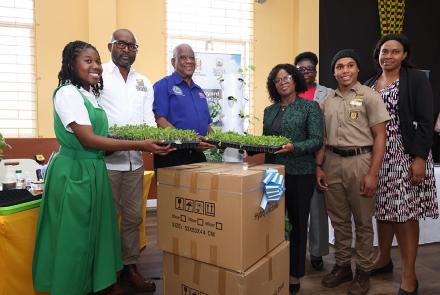 RADA Hands Over Vertical Hydroponic Towers at Manchester High School